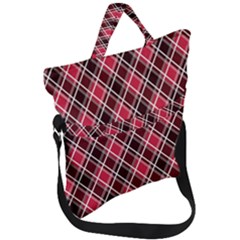 Geometric Fold Over Handle Tote Bag