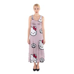 Hello Kitty Sleeveless Maxi Dress by nateshop