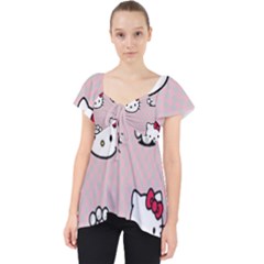 Hello Kitty Lace Front Dolly Top by nateshop