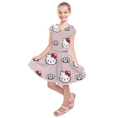 Hello Kitty Kids  Short Sleeve Dress by nateshop