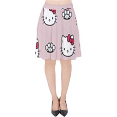 Hello Kitty Velvet High Waist Skirt by nateshop