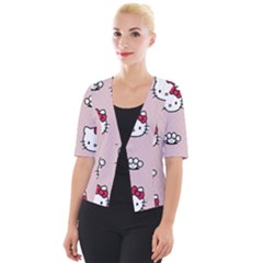 Hello Kitty Cropped Button Cardigan by nateshop