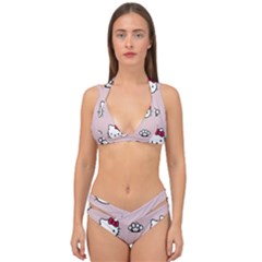 Hello Kitty Double Strap Halter Bikini Set by nateshop