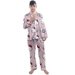 Hello Kitty Men s Long Sleeve Satin Pajamas Set by nateshop