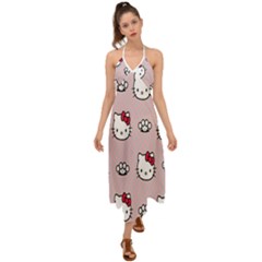 Hello Kitty Halter Tie Back Dress  by nateshop