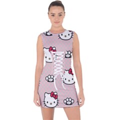 Hello Kitty Lace Up Front Bodycon Dress