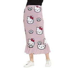 Hello Kitty Maxi Fishtail Chiffon Skirt by nateshop
