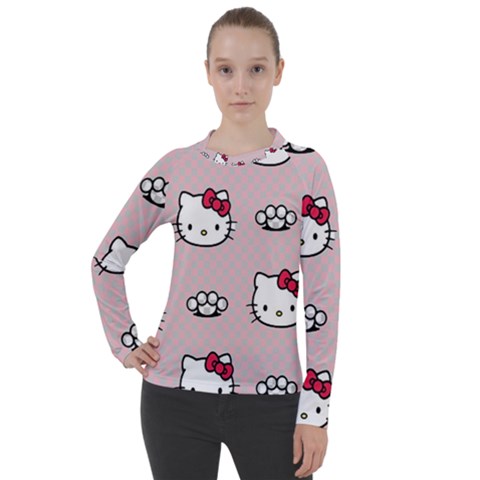 Hello Kitty Women s Pique Long Sleeve Tee by nateshop