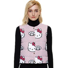 Hello Kitty Women s Short Button Up Puffer Vest by nateshop