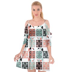 Mint Cutout Spaghetti Strap Chiffon Dress by nateshop