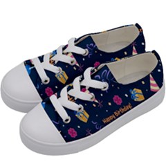 Party-hat Kids  Low Top Canvas Sneakers by nateshop