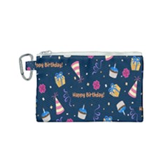 Party-hat Canvas Cosmetic Bag (small) by nateshop