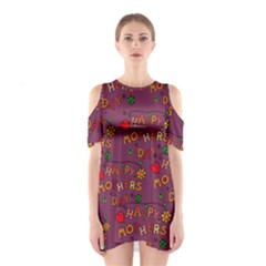 Seamless,happy Mothers Day Shoulder Cutout One Piece Dress by nateshop