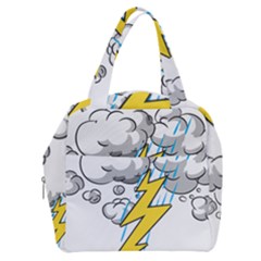 Storm Thunder Lightning Light Flash Cloud Boxy Hand Bag by danenraven