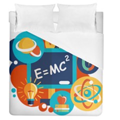 Natural Science Physics Laboratory Formula Duvet Cover (queen Size) by danenraven