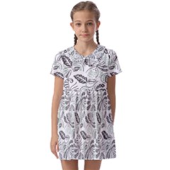 Batik-01 Kids  Asymmetric Collar Dress