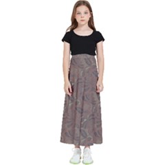 Batik-03 Kids  Flared Maxi Skirt by nateshop