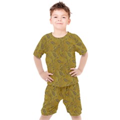 Batik-04 Kids  Tee And Shorts Set by nateshop