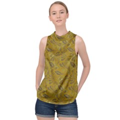 Batik-04 High Neck Satin Top by nateshop