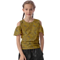 Batik-04 Kids  Butterfly Cutout Tee by nateshop