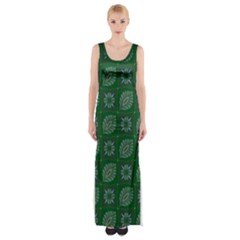 Batik-05 Thigh Split Maxi Dress by nateshop