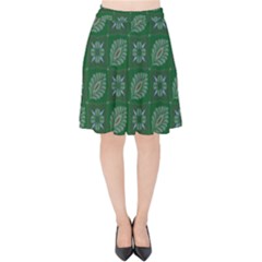 Batik-05 Velvet High Waist Skirt by nateshop