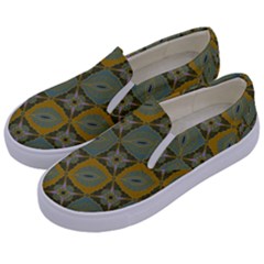 Batik-tradisional-01 Kids  Canvas Slip Ons by nateshop