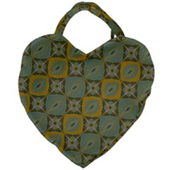 Batik-tradisional-01 Giant Heart Shaped Tote by nateshop