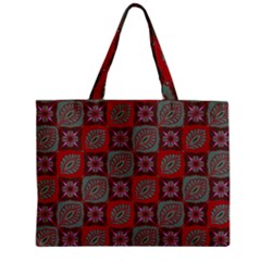 Batik-tradisional-02 Zipper Mini Tote Bag by nateshop