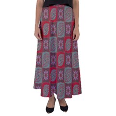 Batik-tradisional-02 Flared Maxi Skirt