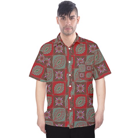 Batik-tradisional-02 Men s Hawaii Shirt by nateshop