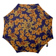 Seamless-pattern Floral Batik-vector Hook Handle Umbrellas (large) by nateshop