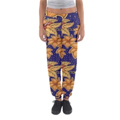 Seamless-pattern Floral Batik-vector Women s Jogger Sweatpants