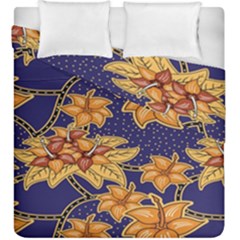 Seamless-pattern Floral Batik-vector Duvet Cover Double Side (King Size)