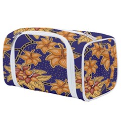 Seamless-pattern Floral Batik-vector Toiletries Pouch