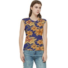 Seamless-pattern Floral Batik-vector Women s Raglan Cap Sleeve Tee by nateshop