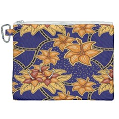 Seamless-pattern Floral Batik-vector Canvas Cosmetic Bag (xxl) by nateshop