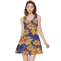 Seamless-pattern Floral Batik-vector Inside Out Reversible Sleeveless Dress by nateshop