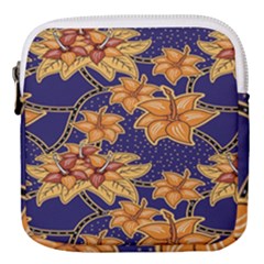 Seamless-pattern Floral Batik-vector Mini Square Pouch