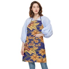 Seamless-pattern Floral Batik-vector Pocket Apron by nateshop