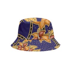 Seamless-pattern Floral Batik-vector Inside Out Bucket Hat (Kids)