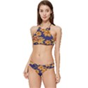 Seamless-pattern Floral Batik-vector Banded Triangle Bikini Set View1
