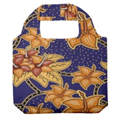 Seamless-pattern Floral Batik-vector Premium Foldable Grocery Recycle Bag