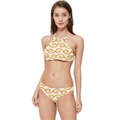 Seamless-pattern-ibatik-luxury-style-vector Banded Triangle Bikini Set by nateshop