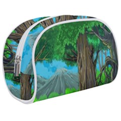 Green Forest Tropical Jungle Tree Wood Nature Make Up Case (medium) by Wegoenart