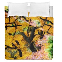 Japan Garden Color Tree Zen Duvet Cover Double Side (queen Size) by Wegoenart