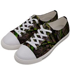 Tree Moss Forest Bark Wood Trunk Women s Low Top Canvas Sneakers by Wegoenart