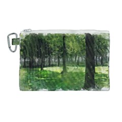 Beeches Trees Tree Lawn Forest Nature Canvas Cosmetic Bag (large) by Wegoenart