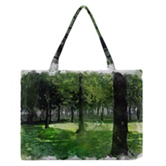 Beeches Trees Tree Lawn Forest Nature Zipper Medium Tote Bag by Wegoenart