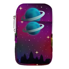 Asteroid Comet Star Space Aurora Waist Pouch (small) by Wegoenart